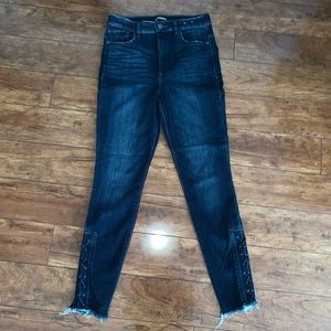 Express High Waisted Lace-Up Stretch Leggings